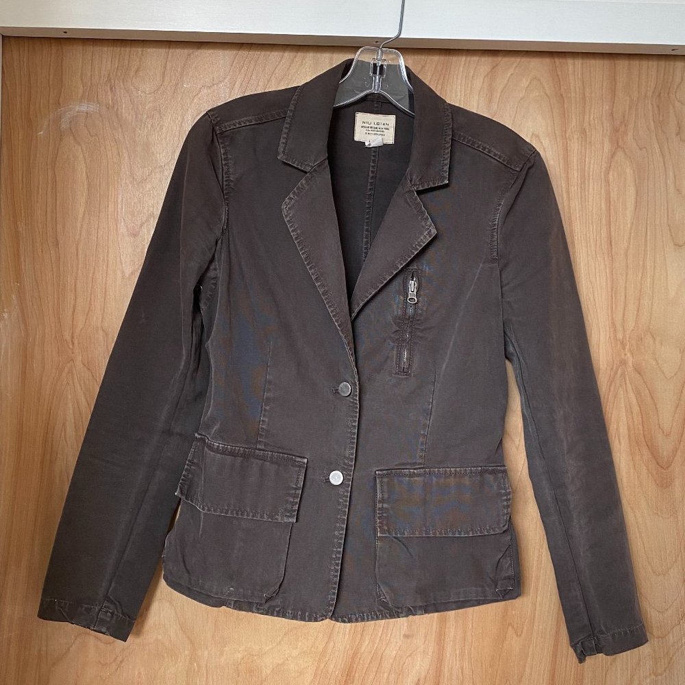 Nili Lotan Military Inspired Blazer Brown Small